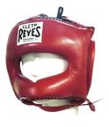 View the Cleto Reyes Pointed Nylon Bar Headguard Red online at Fight Outlet