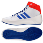 View the Adidas Havoc Boxing/Wrestling Boot - White/Blue/Red online at Fight Outlet