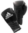 View the Adidas AdiSpeed Lace Boxing Gloves Black/White online at Fight Outlet