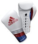 Adidas AdiSpeed Lace Boxing Gloves White/Red