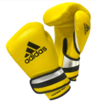 Adidas AdiSpeed LIMITED EDITION Velcro Boxing Gloves, Yellow/Black