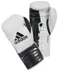 View the Adidas AdiStar BBBC Approved Pro Boxing Gloves, White/Black online at Fight Outlet