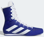 View the Adidas Box Hog 4 Boxing Boots, Blue/White online at Fight Outlet