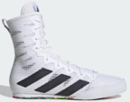 View the Adidas Box Hog 4 Boxing Boots - Cloud White/Black online at Fight Outlet