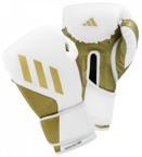 View the ADIDAS CACTUS SPEED TILT 350 PRO VELCRO BOXING GLOVES - White/Gold online at Fight Outlet