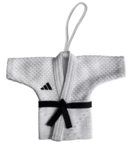 View the Adidas Combat Sports Mini Judo Jacket Car Hanger - White/Black  online at Fight Outlet