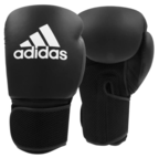 Adidas Hybrid 25 Boxing Gloves, Black, size 10oz