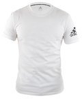 View the Adidas Plain Promo Tee Shirt, White/Black online at Fight Outlet