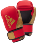 View the ADIDAS PRO SEMI CONTACT GLOVES - RED/GOLD online at Fight Outlet