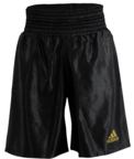 View the ADIDAS SATIN BOXING SHORTS - BLACK online at Fight Outlet