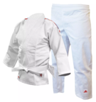 View the ADIDAS STUDENT JUDO UNIFORM - GB STRIPES 250G WHITE online at Fight Outlet