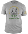 View the Adidas WBC Heritage Champion Tee Shirt - Grey online at Fight Outlet