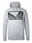View the BAD BOY CLASSIC LOGO HOODED SWEATSHIRT,  Grey Marl online at Fight Outlet