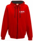 View the ST.HELENS Striders UNISEX ZIP HOODY with embroidered chest badge only, Plain Back. online at Fight Outlet