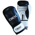 View the Cimac Artificial Leather Boxing Gloves - Black/White online at Fight Outlet