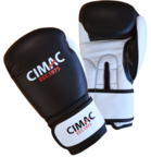 Cimac Leather Boxing Gloves - Black/White