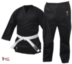 View the Cimac Student Junior Karate Uniform - 8oz Black online at Fight Outlet