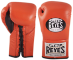 View the Cleto Reyes Professional Contest Gloves - Orange online at Fight Outlet