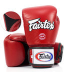 BGV1-B Fairtex Red Breathable Boxing Gloves