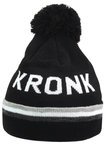 View the KRONK Detroit 3 stripe Bobble Hat Black online at Fight Outlet
