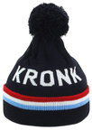 View the KRONK Detroit 3 stripe Bobble Hat Navy online at Fight Outlet