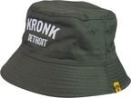 View the KRONK Detroit Cotton Bucket Hat Military Green/White online at Fight Outlet