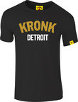 View the Kronk Detroit Gold Series Slimfit Tee Shirt, Black/Gold online at Fight Outlet