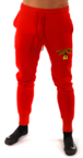 View the Kronk Gloves Joggers Regular Fit Red with Black & Yellow Applique logo online at Fight Outlet