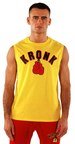 View the KRONK Gloves Sleeveless T Shirt, Yellow/Black/Red online at Fight Outlet