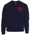View the KRONK One Colour Gloves Towelling Applique Logo Sweatshirt Loose Fit, Navy/Red online at Fight Outlet