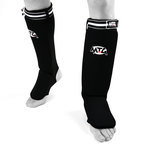 View the MTG Pro SF2 Black Elastic Shin Pads online at Fight Outlet