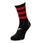 View the Precision Pro Fight Hooped Mid Socks, Black/Red online at Fight Outlet