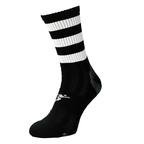 View the Precision Pro Fight Hooped Mid Socks, Black/White online at Fight Outlet