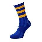 View the Precision Pro Fight Hooped Mid Socks, Royal/Amber online at Fight Outlet