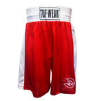 View the Tuf Wear Kids Junior Club Boxing Shorts, Red/White online at Fight Outlet