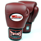 Twins BGVL3 Velcro Boxing Gloves - Maroon