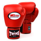 View the BGVL-3 Twins Red Velcro Boxing Gloves online at Fight Outlet