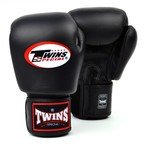 View the Twins BGVL-3 Black Velcro Boxing Gloves online at Fight Outlet