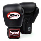 View the Twins BGVL-3 Velcro Boxing Gloves - Black online at Fight Outlet