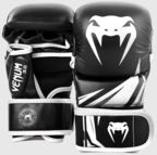 View the Venum Challenger 3.0 MMA Sparring Gloves - Black/White online at Fight Outlet