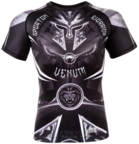 View the VENUM GLADIATOR 3.0 RASHGUARD - BLACK/WHITE - SHORT SLEEVES online at Fight Outlet