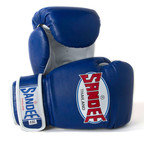 Sandee Kids Authentic Velcro 2 Tone Boxing Gloves Blue/White Synthetic Leather