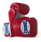 Sandee Kids Velcro 2 Tone Boxing Gloves Red/White Synthetic Leather